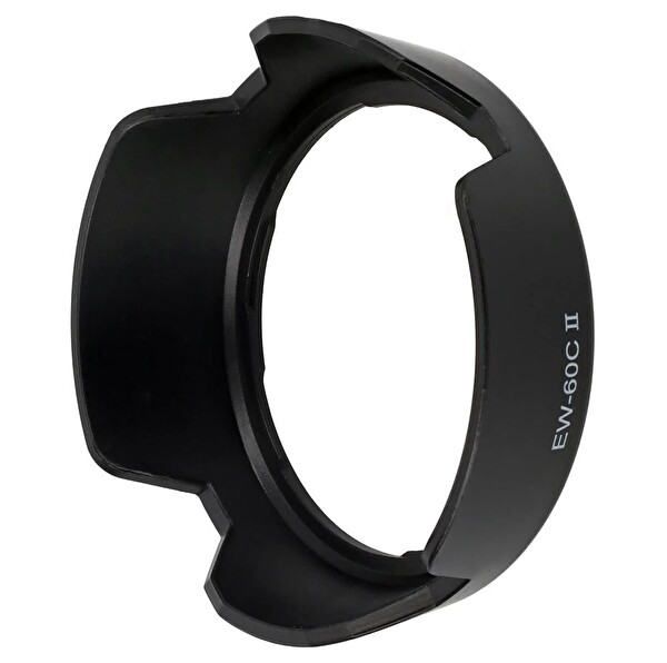 Ayex EW-60C II Parasoley – Canon EF-S 18-55MM - EF 28-80MM Ve EF 28-90MM Lenslerle Uyumlu Lens Gölgelendirici Parasoley