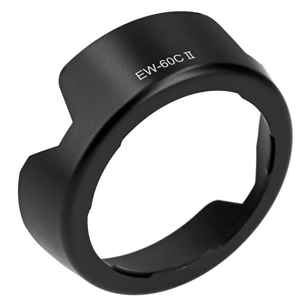 Ayex EW-60C II Parasoley – Canon EF-S 18-55MM - EF 28-80MM Ve EF 28-90MM Lenslerle Uyumlu Lens Gölgelendirici Parasoley