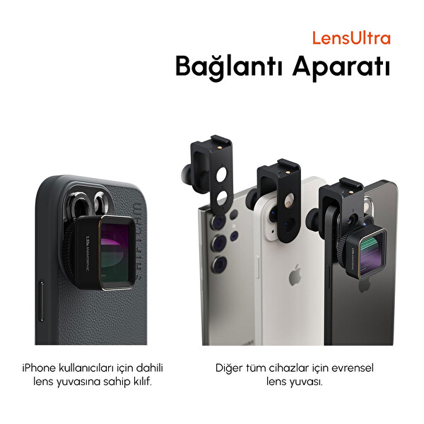 Shiftcam LensUltra 1.33x Büyütme 113° Geniş Açı Sinematik Geniş Ekran Oranı Lens Flare Efekti 1.33x Anamorfik Lens