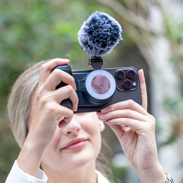 Shiftcam Fotoğraf-Video Seyahat Kiti Magsafe Powerbank Özellikli Led Işıklı Vlog Çekim Seti Midnight