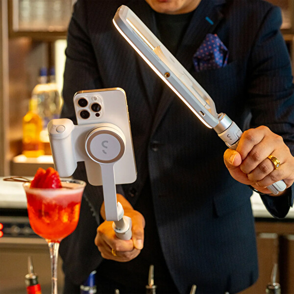 Shiftcam Fotoğraf-Video Pro Çekim Kiti Magsafe Powerbank Özellikli Led Işıklı Vlog Seti Stone