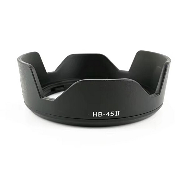 Ayex HB-45II - Nikon AF-S DX 18-55MM G / VR / VR II Uyumlu Lens Hood Parasoley