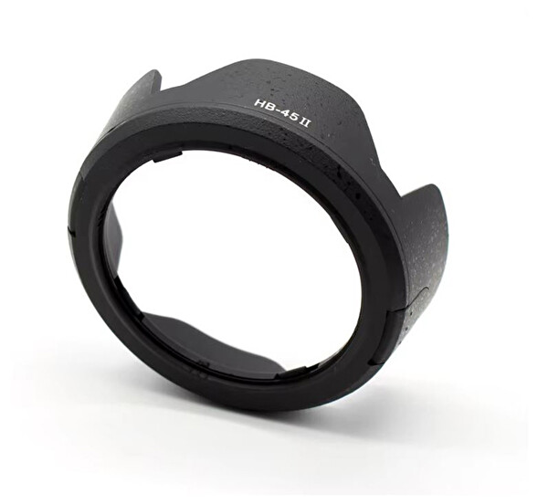 Ayex HB-45II - Nikon AF-S DX 18-55MM G / VR / VR II Uyumlu Lens Hood Parasoley
