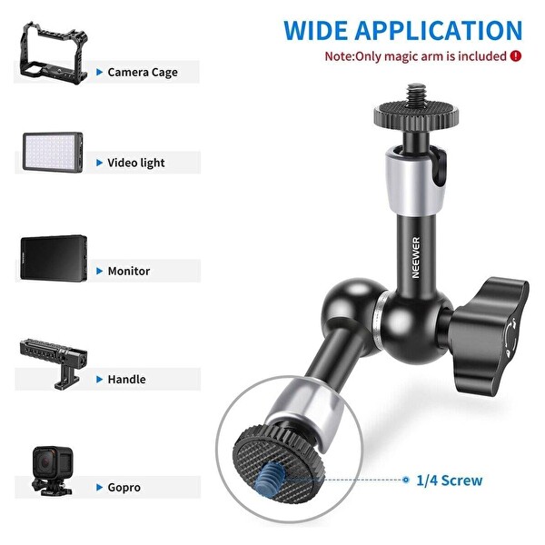 Neewer St-15 5.9'' 15CM 1/4'' Vidalı Magic Arm