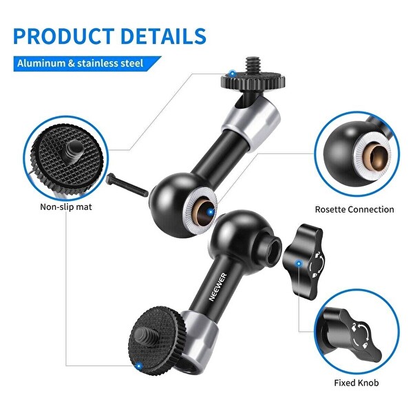 Neewer St-15 5.9'' 15CM 1/4'' Vidalı Magic Arm