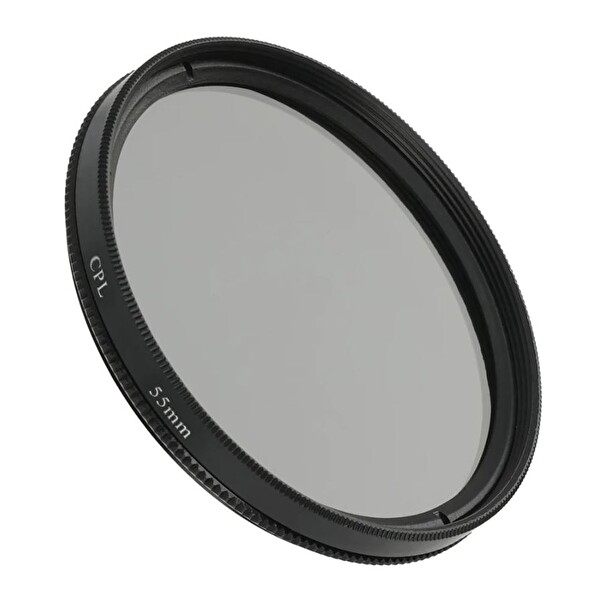 Ayex 55MM CPL Yansıma Azaltıcı Metal Çerçeve Polarize Filtre - JTL3739
