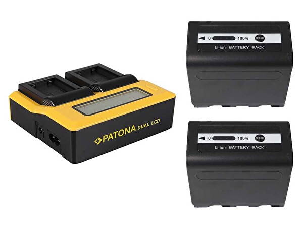 Patona NP-F970 İkili Batarya Ve Şarj Kiti