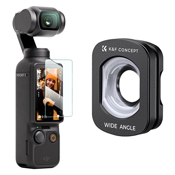 K&F Concept Magnetic Geniş Açı Filtresi ( DJI Osmo Pocket 3 Combo Uyumlu )