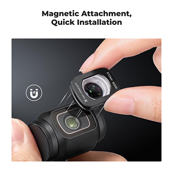 K&F Concept Magnetic Geniş Açı Filtresi ( DJI Osmo Pocket 3 Combo Uyumlu )