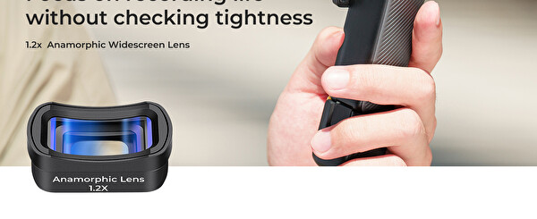 K&F Concept Magnetic 1.2X Anamorfik Lens ( DJI Osmo Pocket 3 Combo Uyumlu )