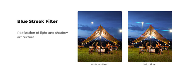 K&F Concept Magnetic Blue Streak Filter ( DJI Osmo Pocket 3 Combo Uyumlu )