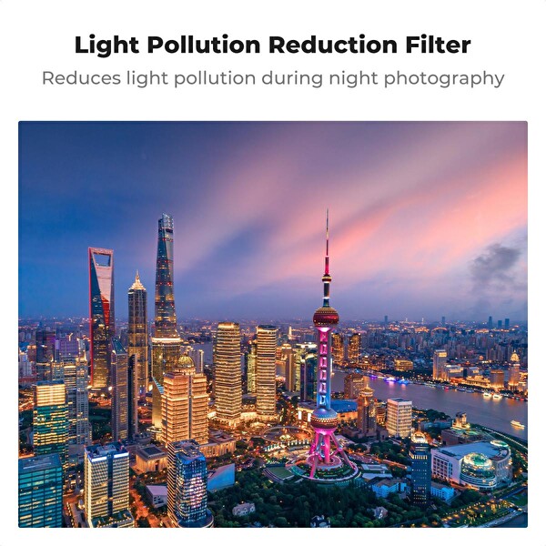 K&F Concept Magnetic Clear-Natural Night Filter ( DJI Osmo Pocket 3 Combo Uyumlu )