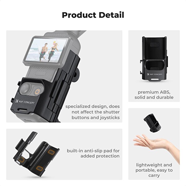 K&F Concept DJI Osmo Pocket 3 Uyumlu Expan İstasyonu 1/4