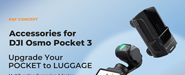 K&F Concept DJI Osmo Pocket 3 Uyumlu Expan İstasyonu 1/4
