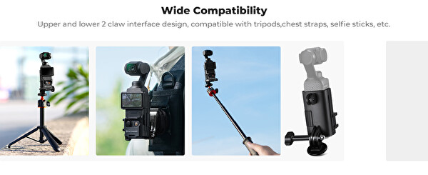 K&F Concept DJI Osmo Pocket 3 Uyumlu Expan İstasyonu 1/4