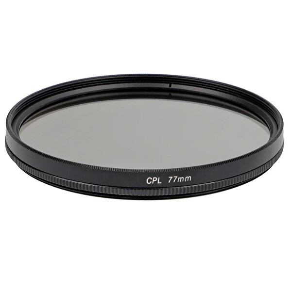 Ayex 77 MM CPL Polarize Filtre - Circular Polarizer Yansıma Önleyici Lens Filtresi