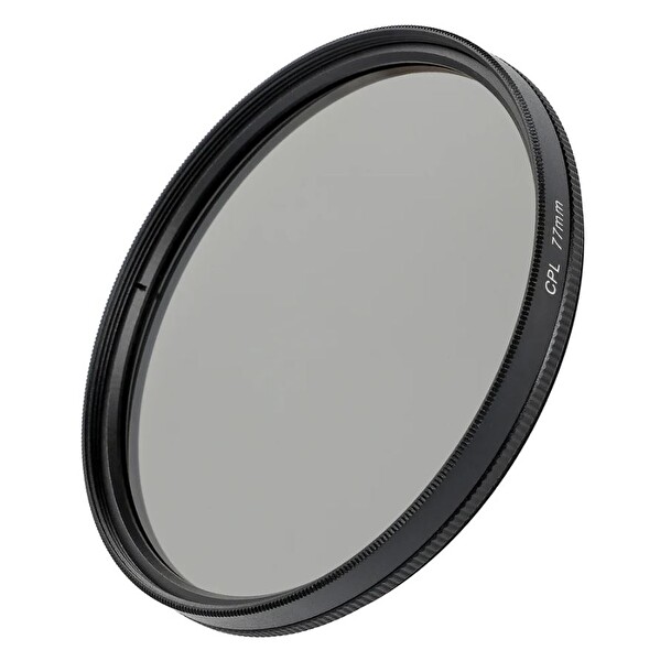Ayex 77 MM CPL Polarize Filtre - Circular Polarizer Yansıma Önleyici Lens Filtresi