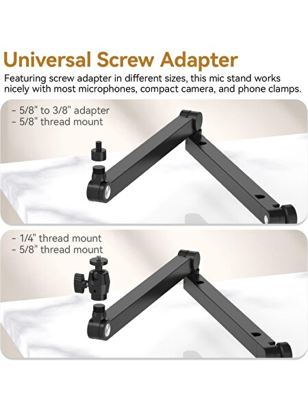 Ulanzi TM01 Boom Arm Mikrofon Masa Standı T046GBA1
