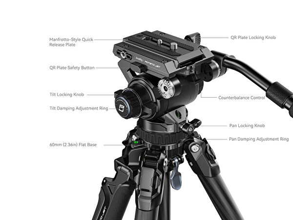 SmallRig 4259 Potato Jet Tribex Karbon Tripod (Kolay Açılır)