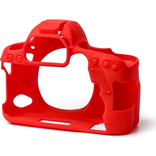 Canon 6D Mark II Silikon Koruma Kılıfı - Kırmızı