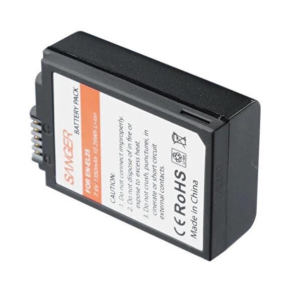 Sanger Nikon EN-EL25 Uyumlu Fotoğraf Makinesi Bataryası