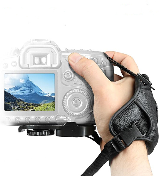 Ayex Bilekten Takılan Kamera El Askısı - 3 Nokta Destekli Tripod Uyumlu