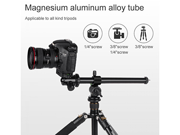 K&F Concept Çok Açılı Dönebilen Tripod Merkez Kolu