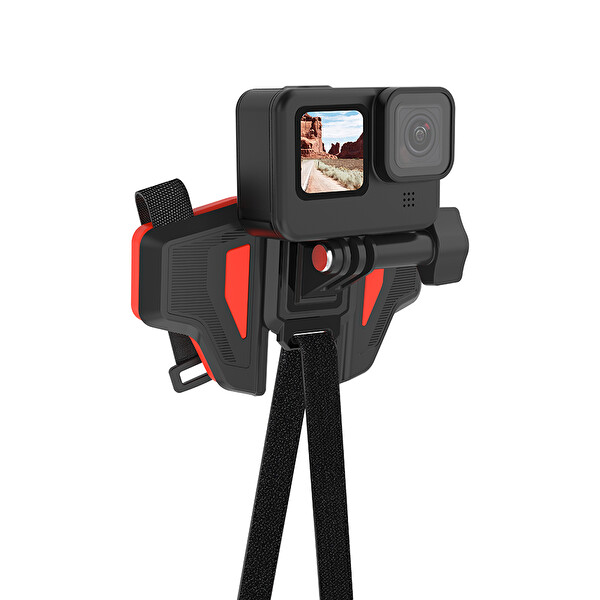Ayex Telesin GP-HBM-MT2 Helmet Chin Mount Aksiyon Kamera Uyumlu Kask Çene Montaj Aparatı