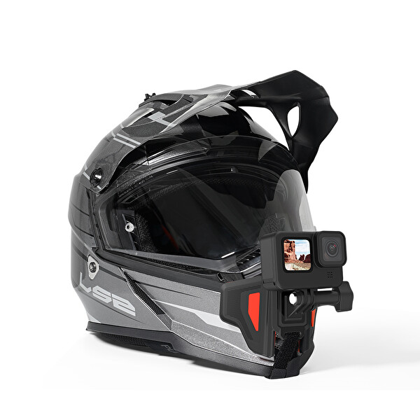 Ayex Telesin GP-HBM-MT2 Helmet Chin Mount Aksiyon Kamera Uyumlu Kask Çene Montaj Aparatı
