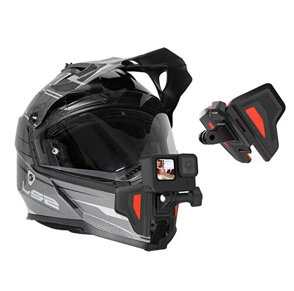 Ayex Telesin GP-HBM-MT2 Helmet Chin Mount Aksiyon Kamera Uyumlu Kask Çene Montaj Aparatı