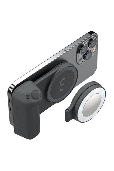 ShiftCam SnapGrip MagSafe Powerbankli Fotoğraf Video Vlog Çekim Seti Akıllı Telefon Uyumlu Midnight