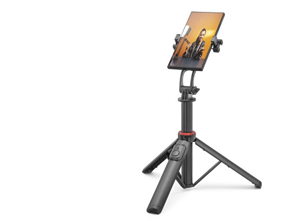 Evimdeyokyok ND1047 Bluetooth Kumandalı Manyetik Telefon Uyumlu Tripod Ve Selfie Çubuğu Seti 130 CM - Siyah