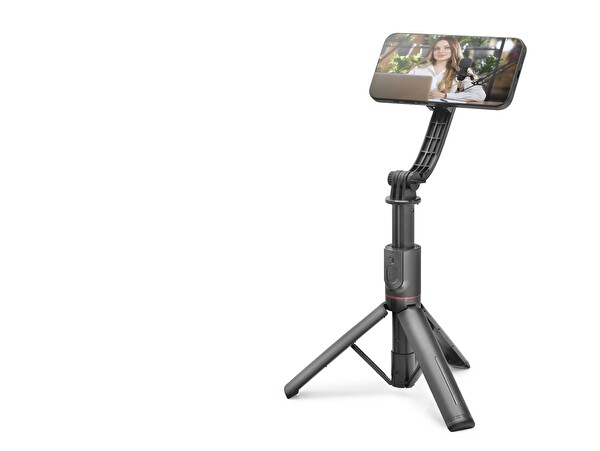 Evimdeyokyok ND1048 Manyetik Bluetooth Kumandalı Telefon Uyumlu Tripod Ve Selfie Çubuğu Seti 105 CM - Siyah