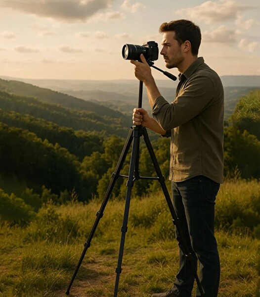 Ayex LT-450 Tripod 160CM 5KG Taşıma Kapasiteli 1380G Alüminyum - ABS Kamera Tripodu Taşıma Çantalı