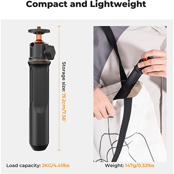 Airfel K&F Concept 60 CM Selfie Çubuğu - Tripod