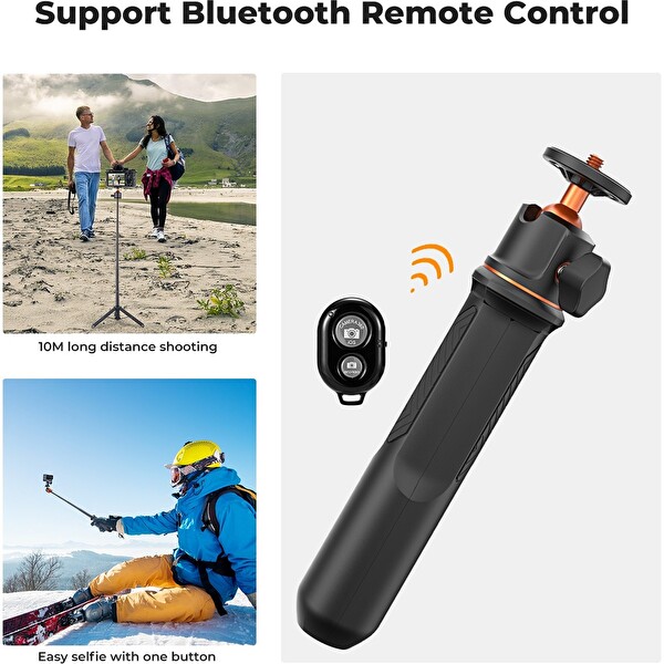 Airfel K&F Concept 60 CM Selfie Çubuğu - Tripod