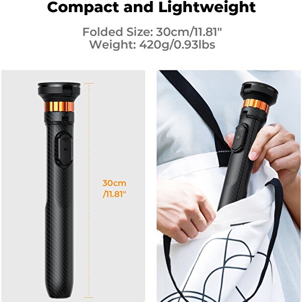 K&F Concept iPhone Uyumlu MagSafe Selfie Çubuğu Tripod 162 CM