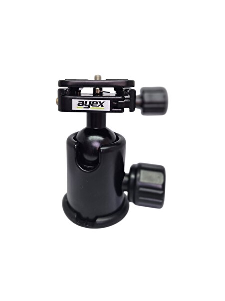 Ayex KH-02 Kafa Ball Head 360 Derece Dönebilen 10 KG Taşıma Kapasiteli Tripod