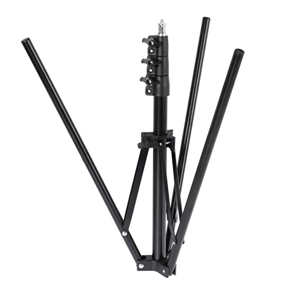Ayex LS-200F Işık Ayağı 200 CM Katlanabilir 4 Kademeli Metal Gövdeli Stüdyo Işık Standı