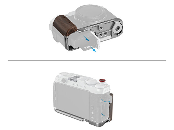 SmallRig 5261 Fujifilm X-M5 için Gümüş L Braket