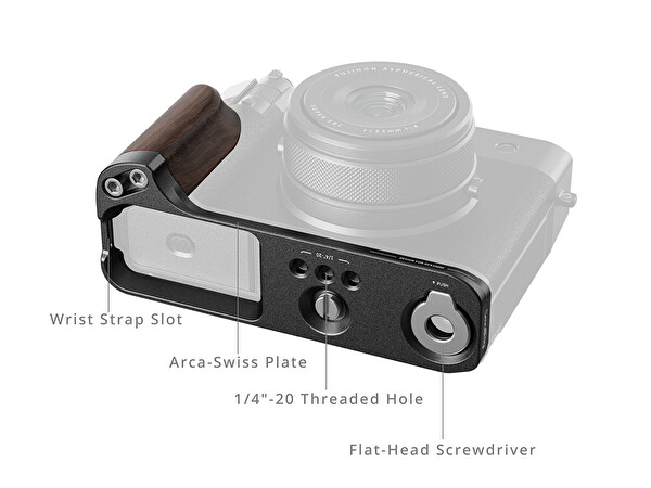 SmallRig 5266 Fujifilm GFX100RF için Siyah L Braket