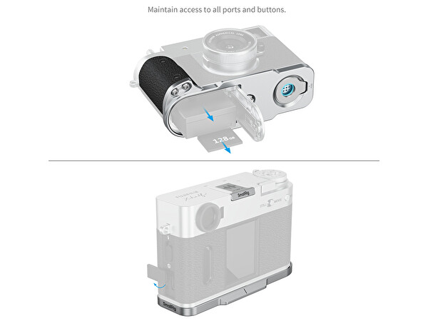 SmallRig 5216 Fujifilm X-Half L-Dirsek Gümüş