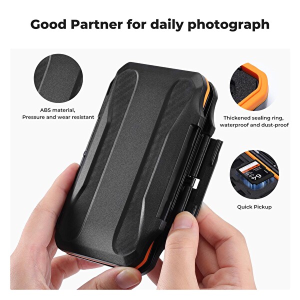 K&F Concept Suya ve Darbeye Dayanıklı 36 Yuvalı SD Micro SD Hafıza Kartı Kılıfı