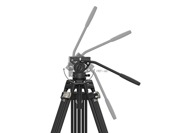 SmallRig 4163 AD-80 FreeBlazer 8 KG Taşıma Kapasiteli Alüminyum Video Tripodu 191 CM Maksimum Uzunluk