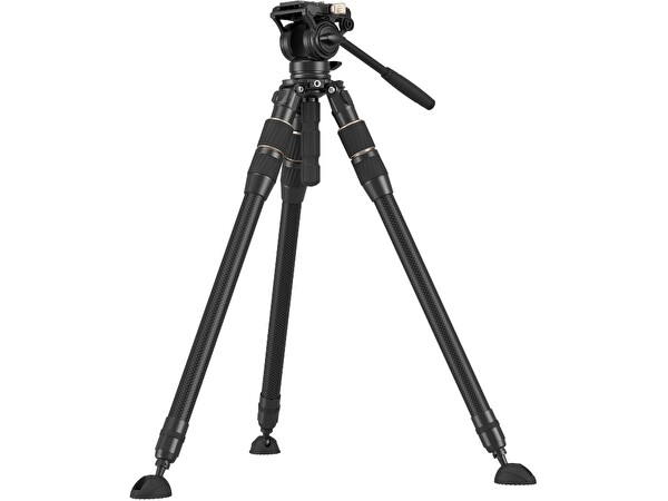 SmallRig 4643 CT195 FreeBlazer 5 KG Taşıma Kapasiteli Karbon Fiber Video Tripodu 150 CM Maksimum Uzunluk