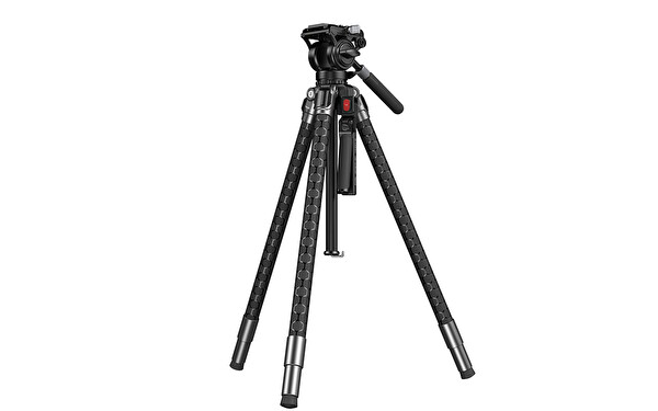 SmallRig 5305 Potato Jet Tribex Se 6 KG Taşıma Kapasiteli Hidrolik Video Tripodu 166 CM Maksimum Uzunluk