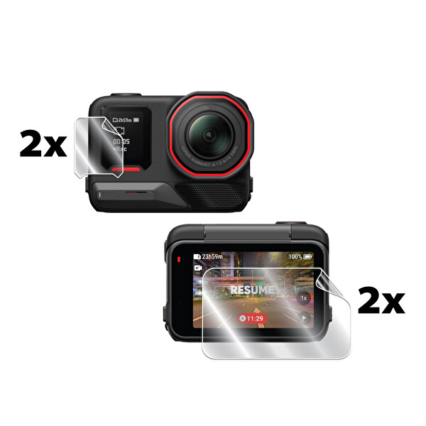 IPG INSTA360 Ace Pro 2 Action Kamera ile Uyumlu HydroGel Ekran Koruyucu 2 Adet