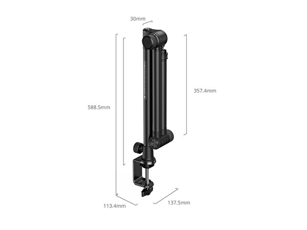 SmallRig 4324 Kamera ve Mikrofon için Masa Bağlantı Aparatı