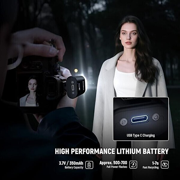 Neewer N12L Li-ion Mini Tepe Flaşı Led Video Işığı