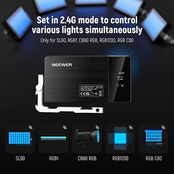 Neewer SL90 Pro RGB LED Video Işığı 100W Tam Renkli Stüdyo ve İçerik Üretim Lambası